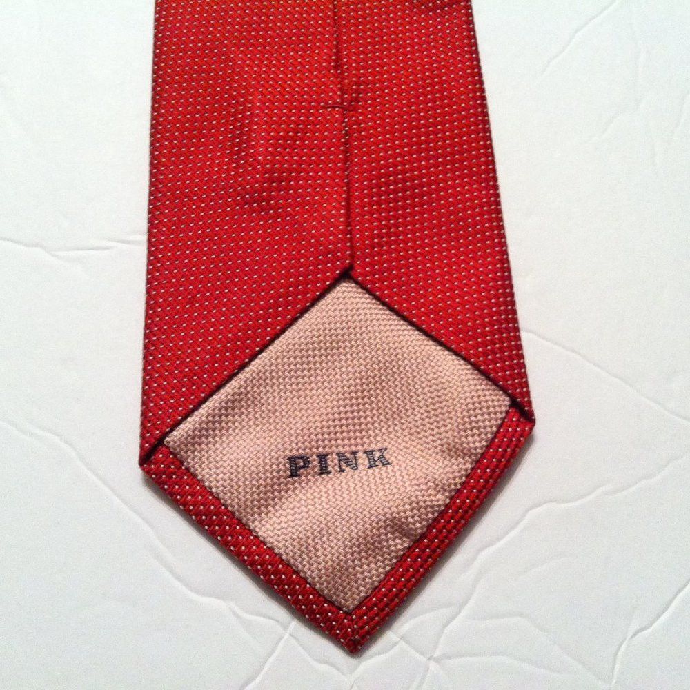 Thomas Pink THOMAS PINK MEN'S NEW RED 100%SILK TIE 3 1/2" X 56 3/4" Size ONE SIZE - 7 Thumbnail