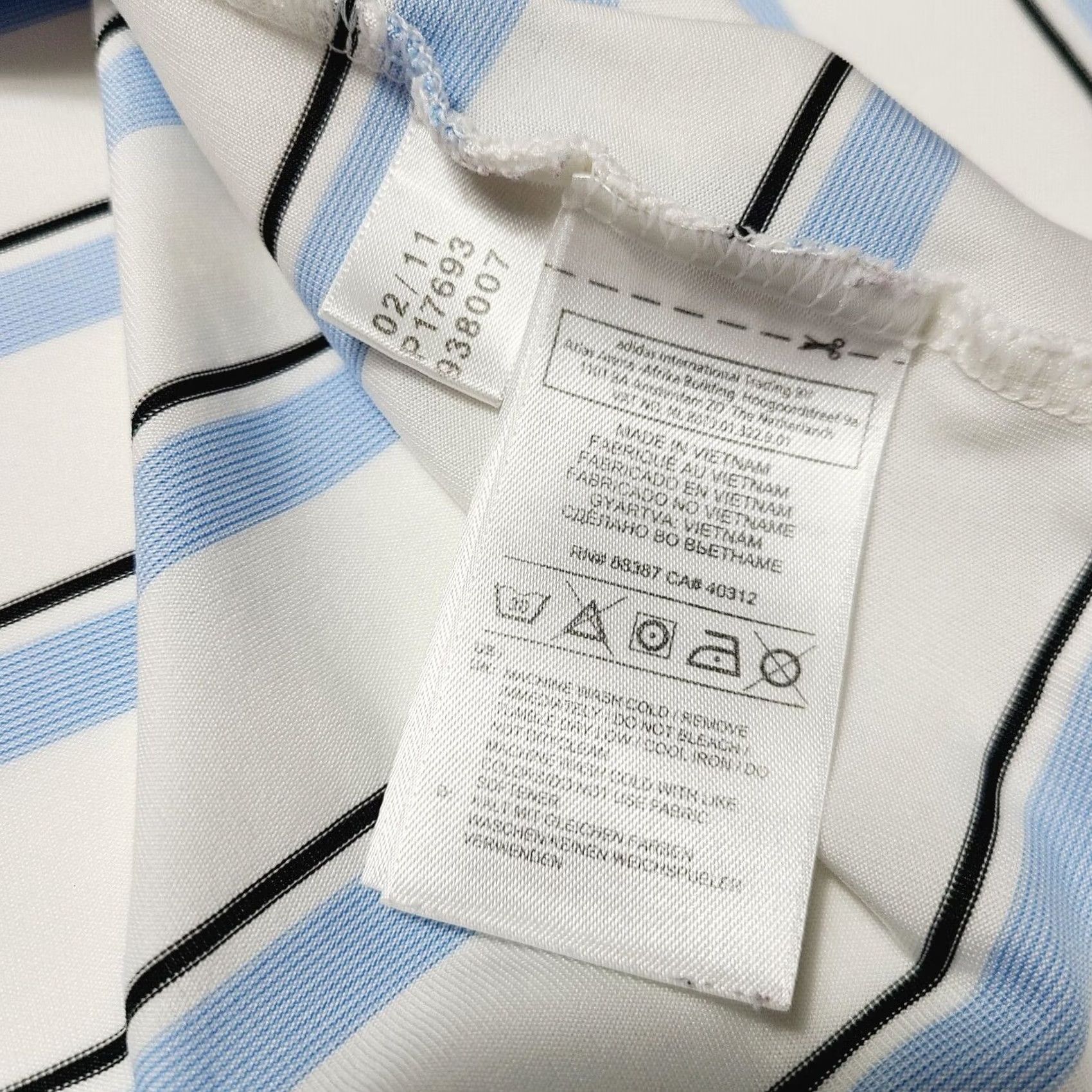 Adidas Adidas Polo Shirt Climacool Dallas Cowboys Golf Breathable Shirt L Men White Striped Polo adidas Golf Polo Mens L Dallas Cowboys Breathable Climacool Size US L / EU 52-54 / 3 - 7 Thumbnail