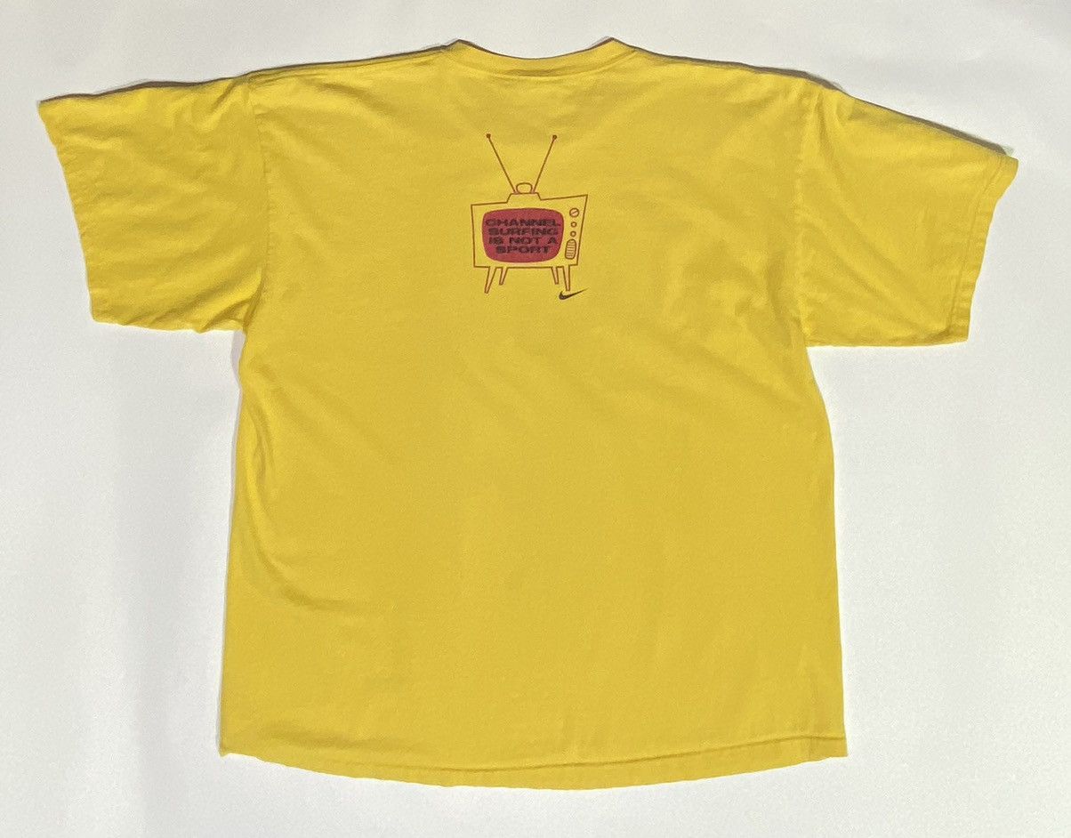 Nike × Vintage Nike Channel Surfing is not a sport Vintage T shirt (sz XL) Size US XL / EU 56 / 4 - 4 Thumbnail