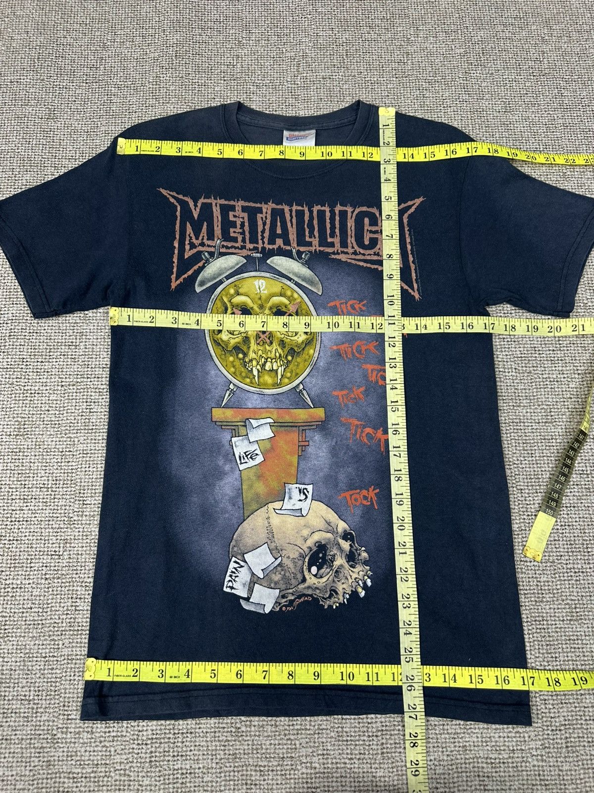 Band Tees Vintage Metallica Death is Pain Pushead Tshirt A994 Size US XS / EU 42 / 0 - 6 Thumbnail