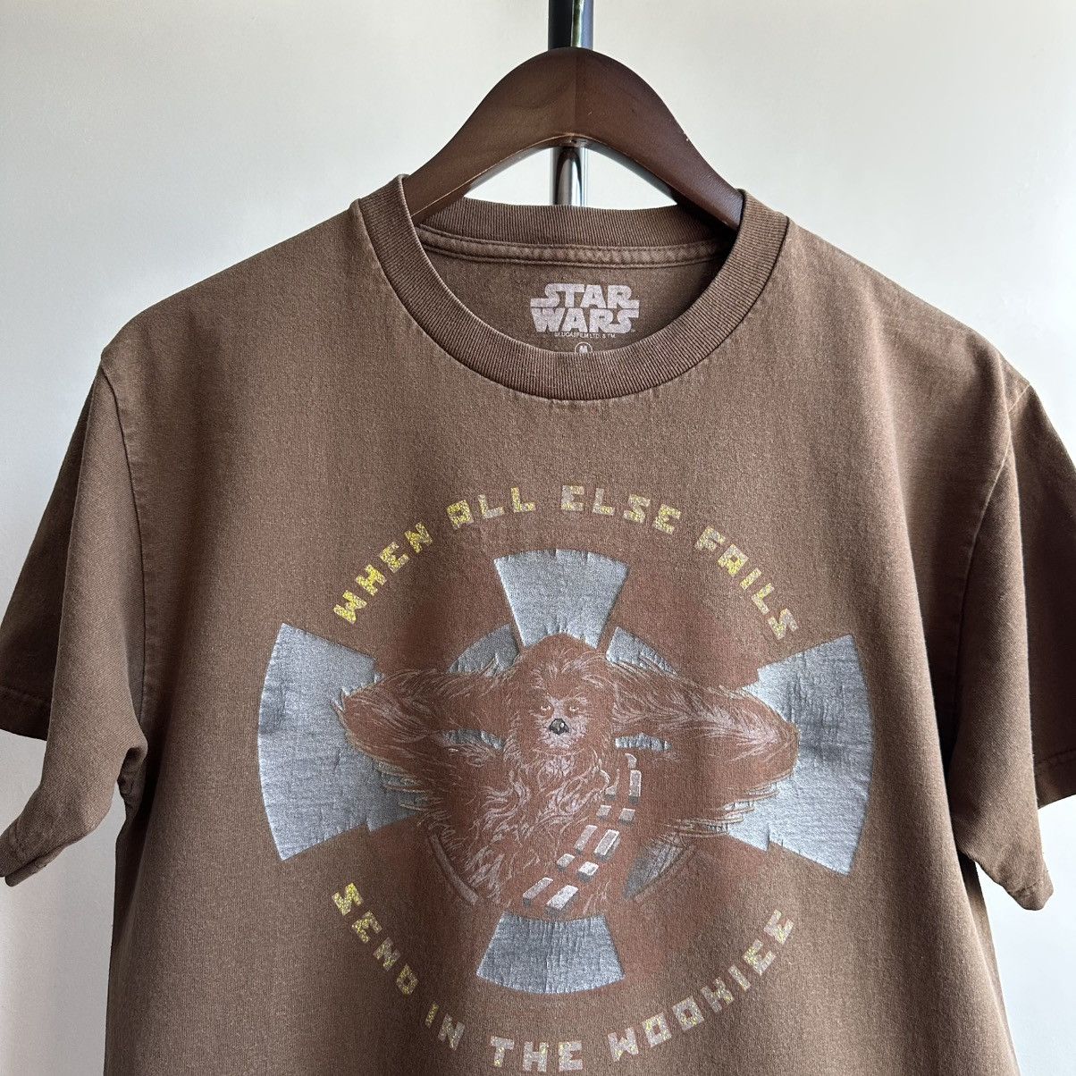 Star Wars × Vintage VINTAGE Y2K STAR WARS CHEWBACCA TEE Size US M / EU 48-50 / 2 - 2 Thumbnail