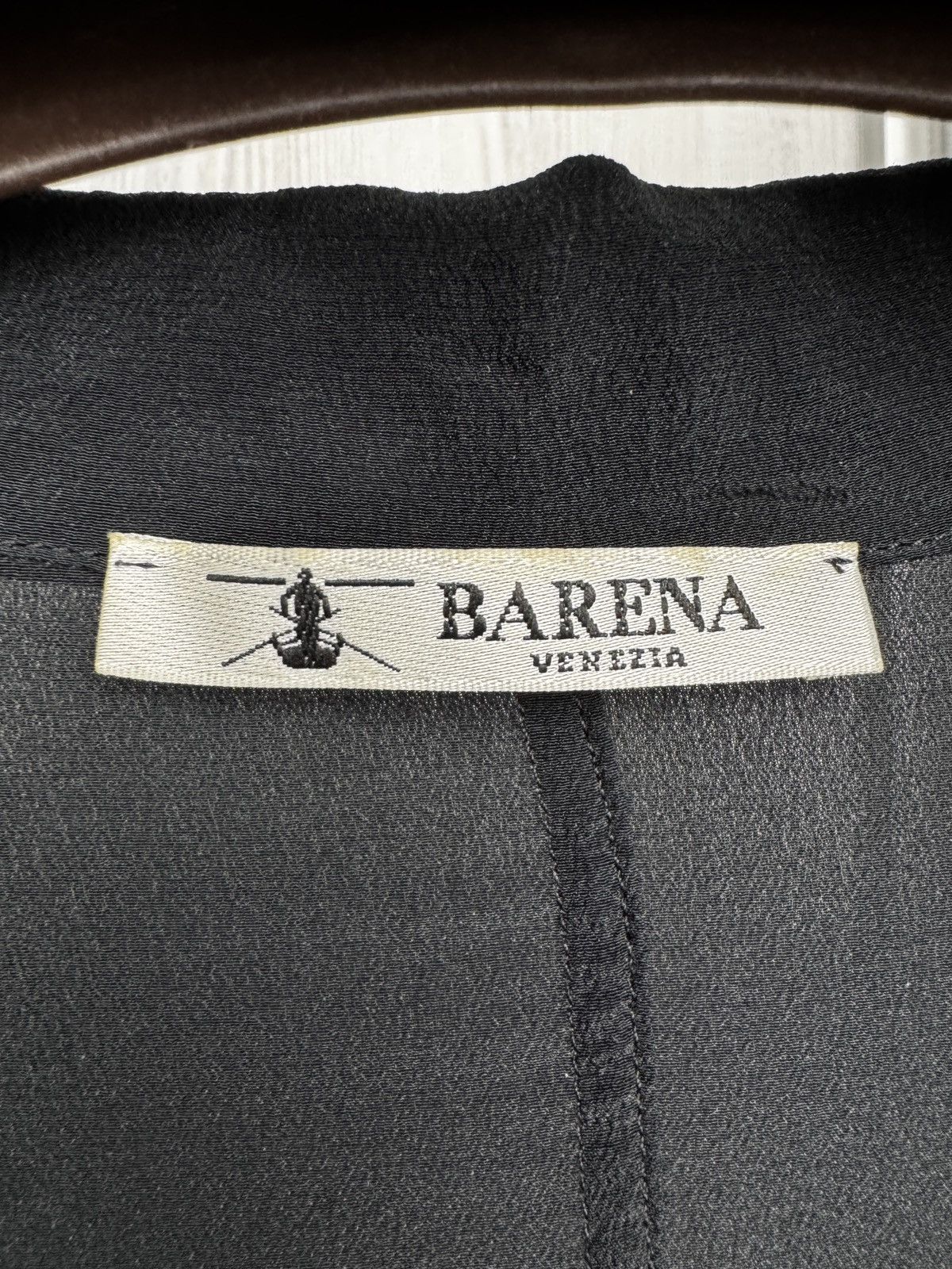 Barena Venezia Barena Venezia Black Silk buttonless blazer size 46 Size 36R - 9 Thumbnail