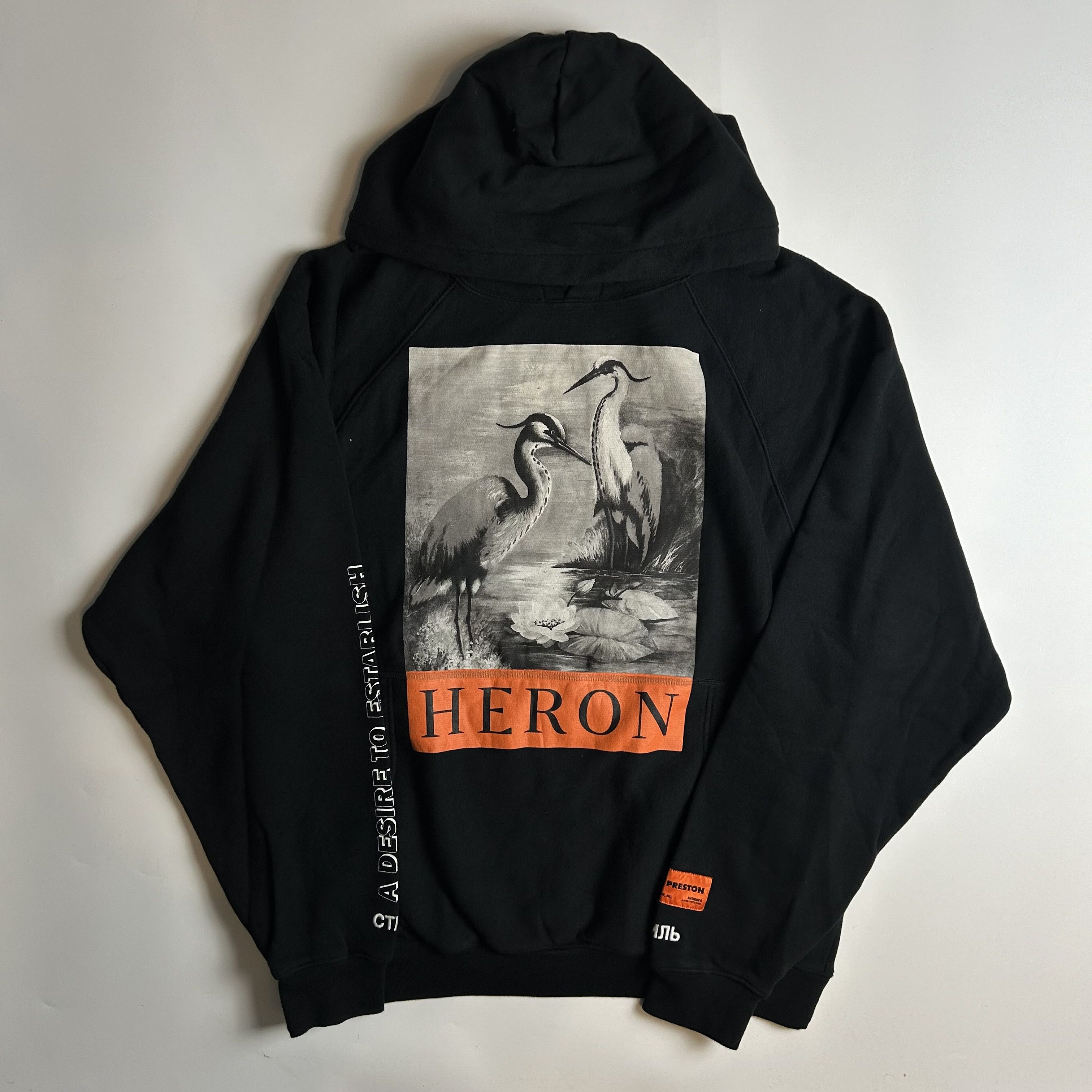 Heron Preston *NEW* Heron Preston Crane Hoodie Size US XXS / EU 40 - 1 Thumbnail