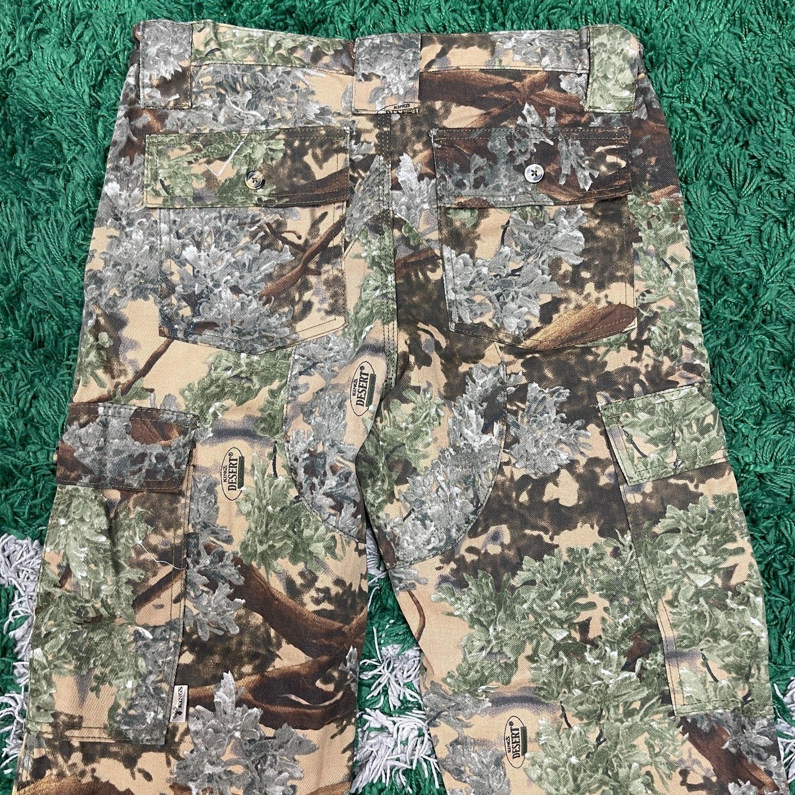 Vintage Kings Camo Hunting Cargo Pants Size Small S 30x32 B10 Size US 30 / EU 46 - 6 Thumbnail