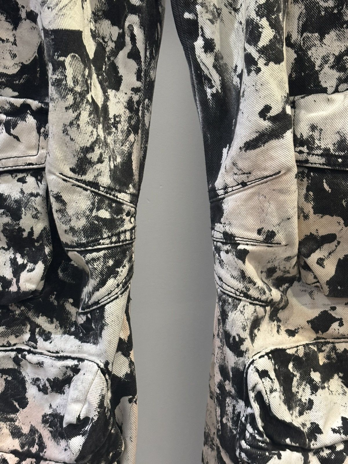 The Attico The Attico “Fern” Printed Wide-Leg Cargo Jeans Size 25" / US 0 / IT 36 - 7 Thumbnail