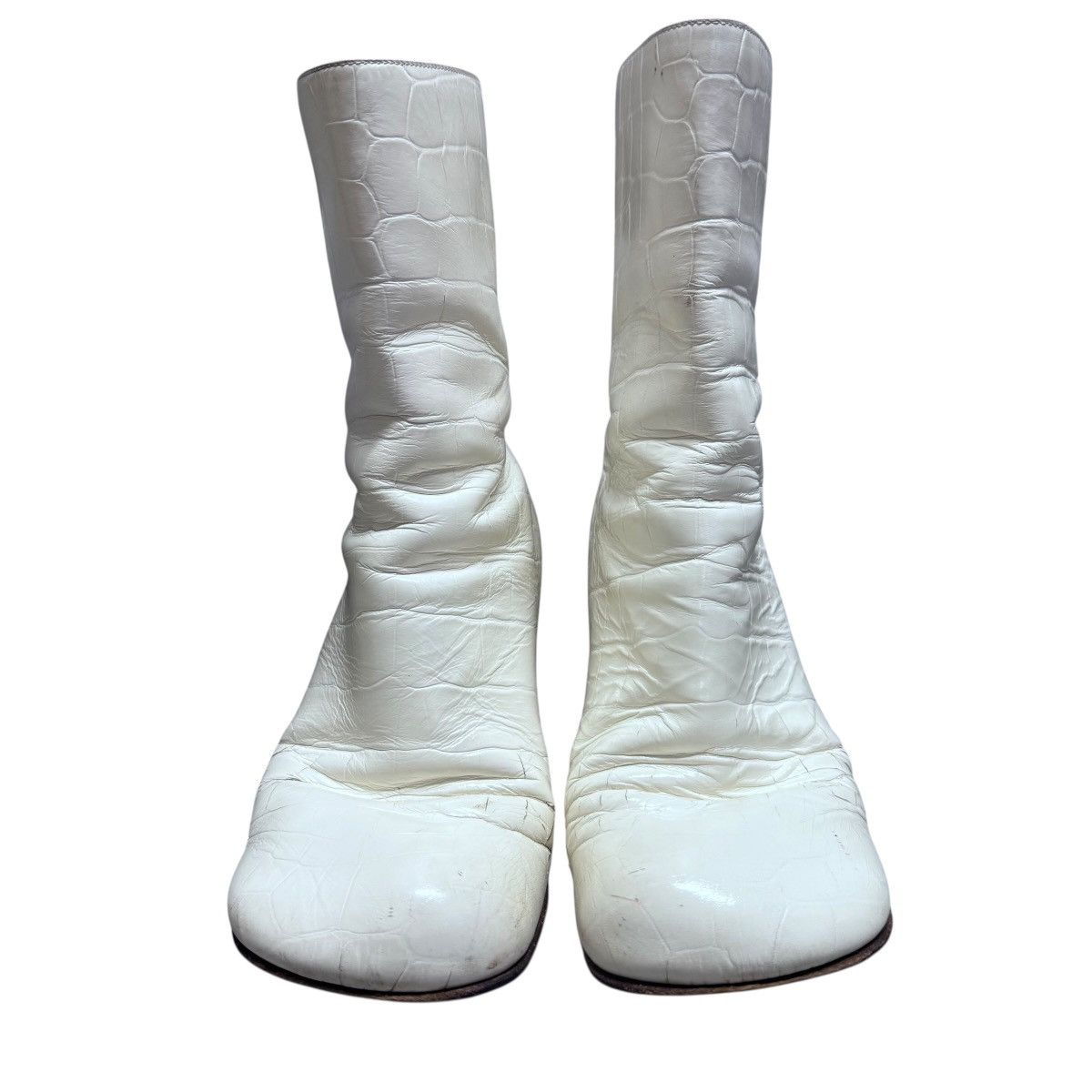 Bottega Veneta Bottega Veneta Bold Leather Biker Boots Size US 5 / IT 35 - 2 Thumbnail
