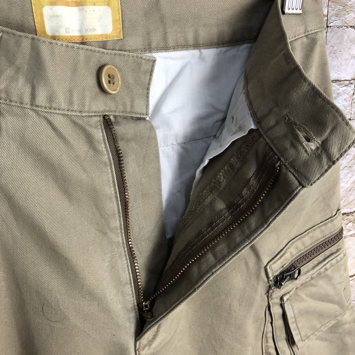 Japanese Brand DL Japan streetwear Brown Cargo Multipocket Pants #A457 Size US 29 - 13 Thumbnail