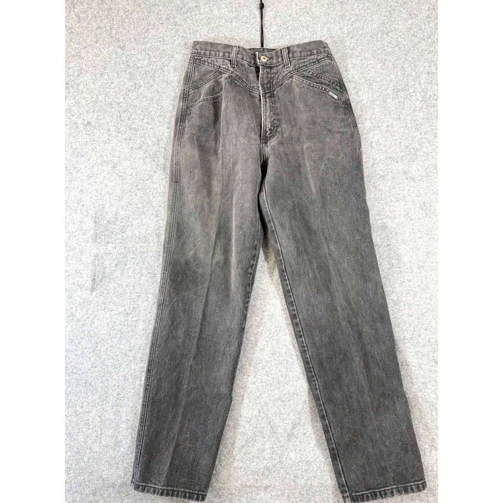 Vintage Rocky Mountain Jeans Womens 32 Faded Black/Gray Western Vintage Regular Jeans Size 24" / US 00 / IT 34 - 3 Thumbnail