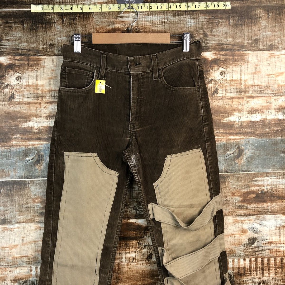 Levi's DL Levis 505 custom Brown Conduroy Jeans #C636 Size US 28 / EU 44 - 4 Thumbnail