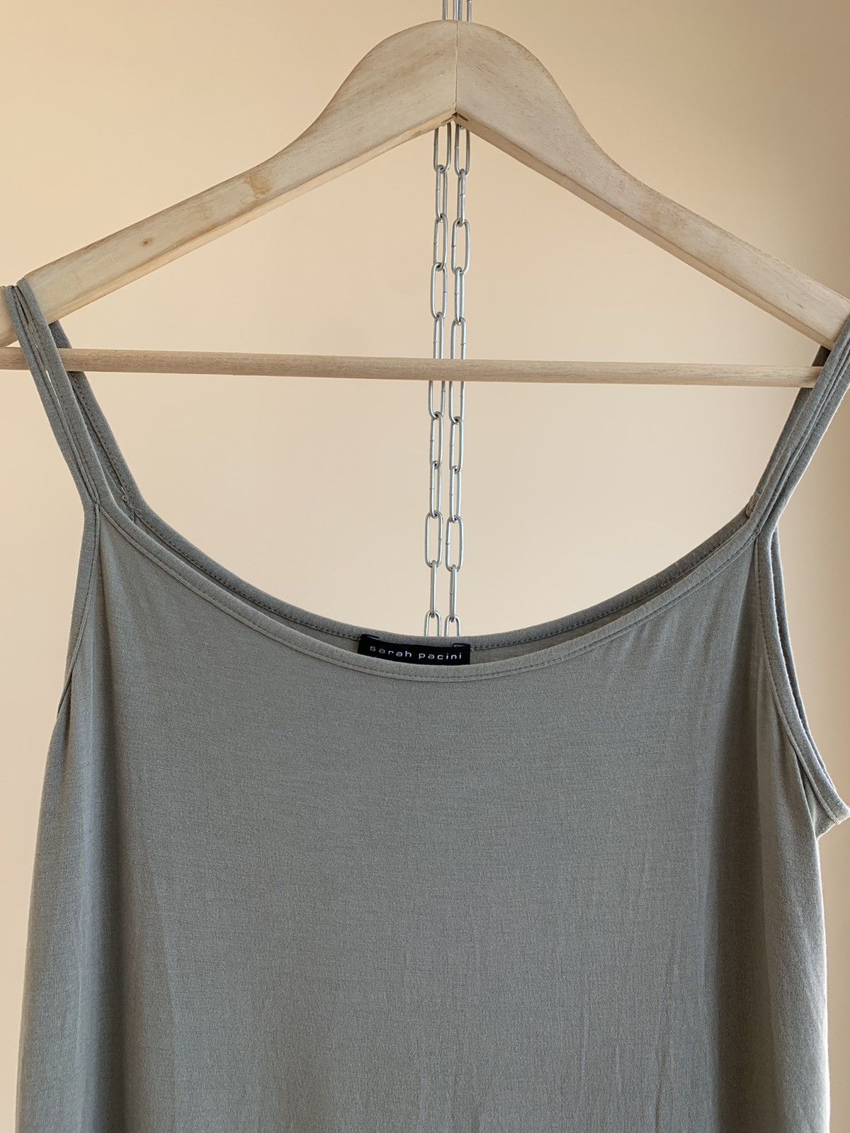 Sarah Pacini Sarah Pacini Modal Spaghetti Strap Tank Top Vintage 2000s Size L / US 10 / IT 46 - 5 Thumbnail