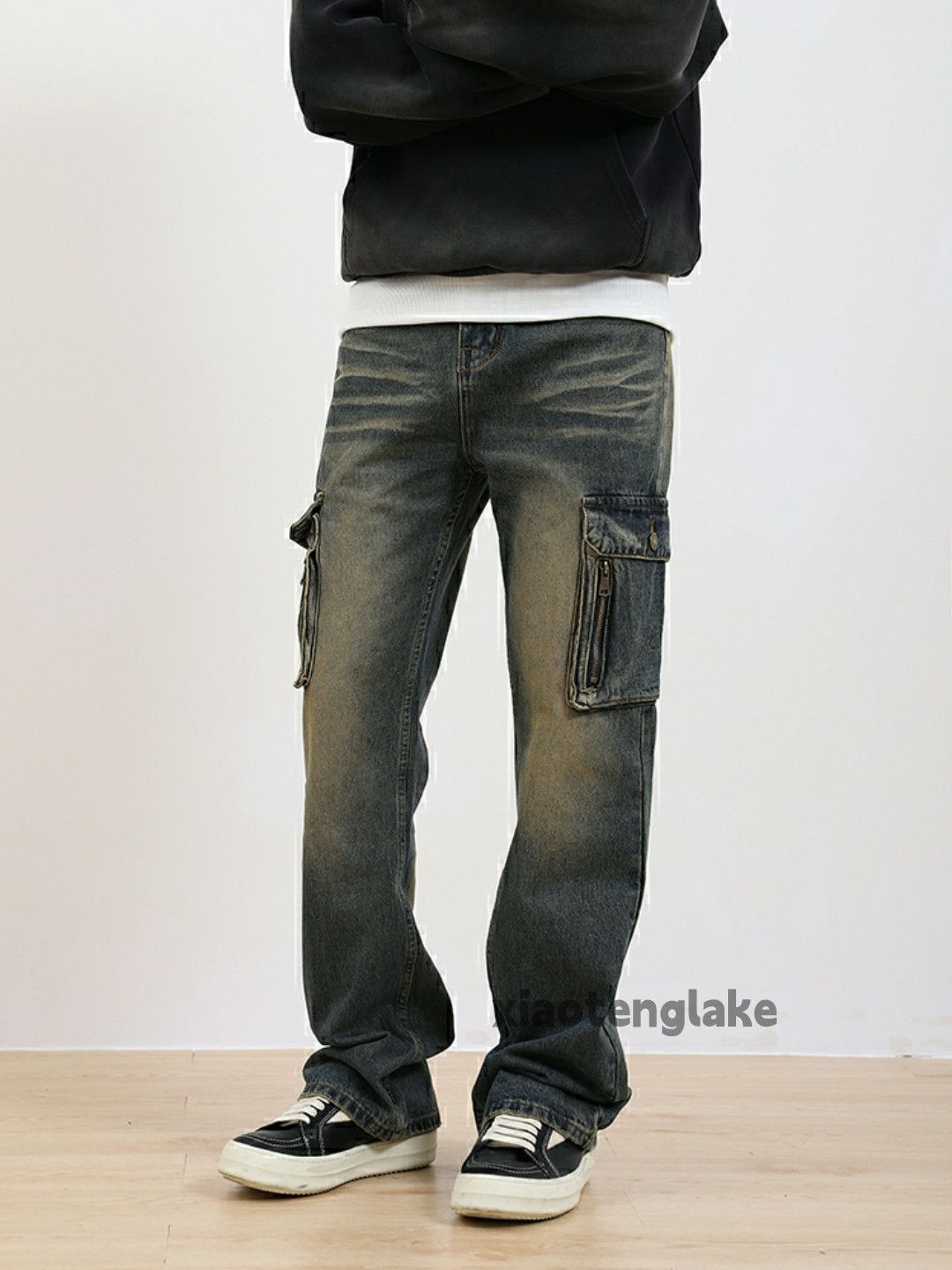 Jean × Vintage washed faded skate hiphop outdoor sports cargo pants Size US 32 / EU 48 - 2 Thumbnail