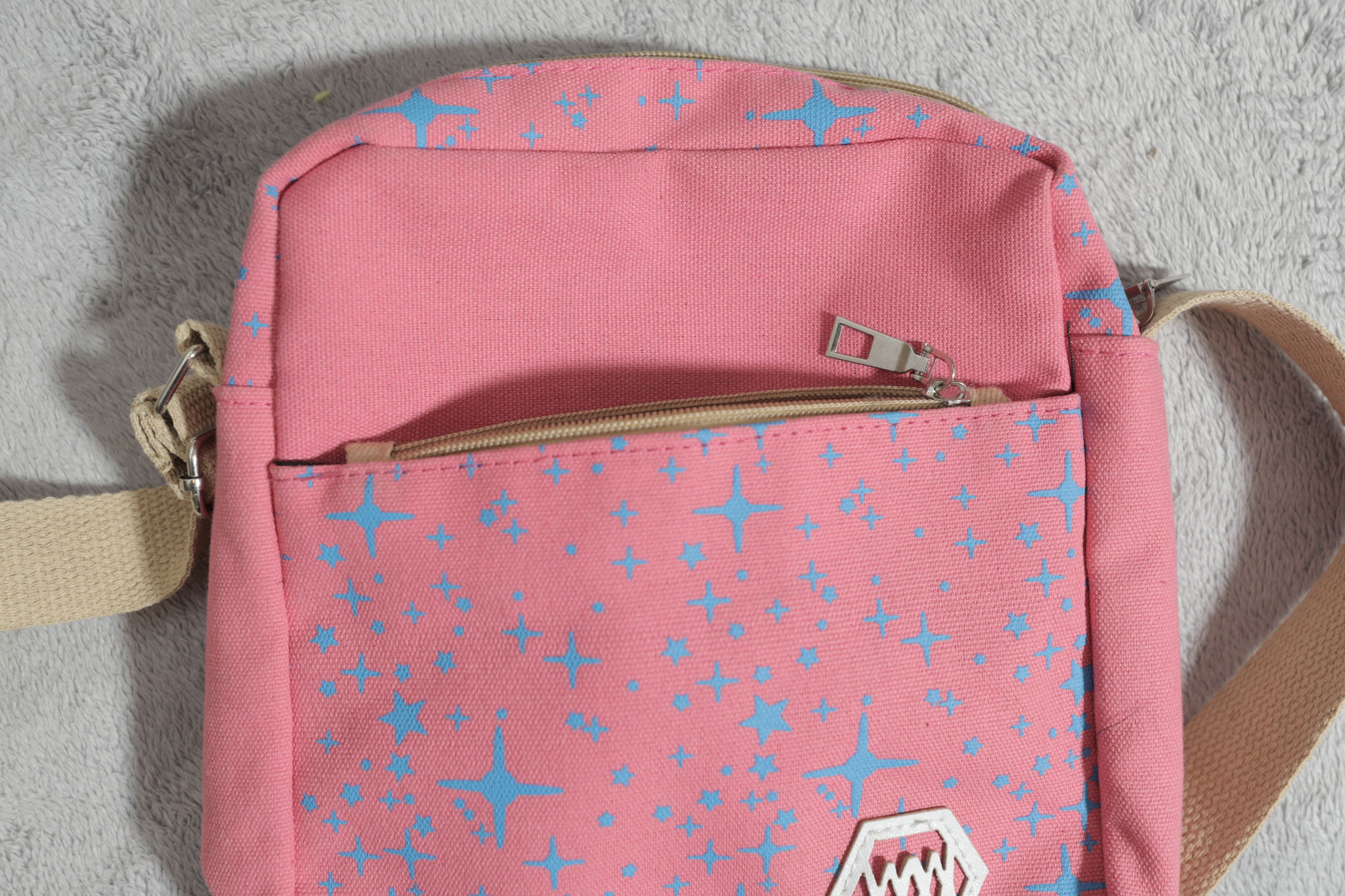 Other Pink Stars Cross Body Bag Size ONE SIZE - 9 Thumbnail