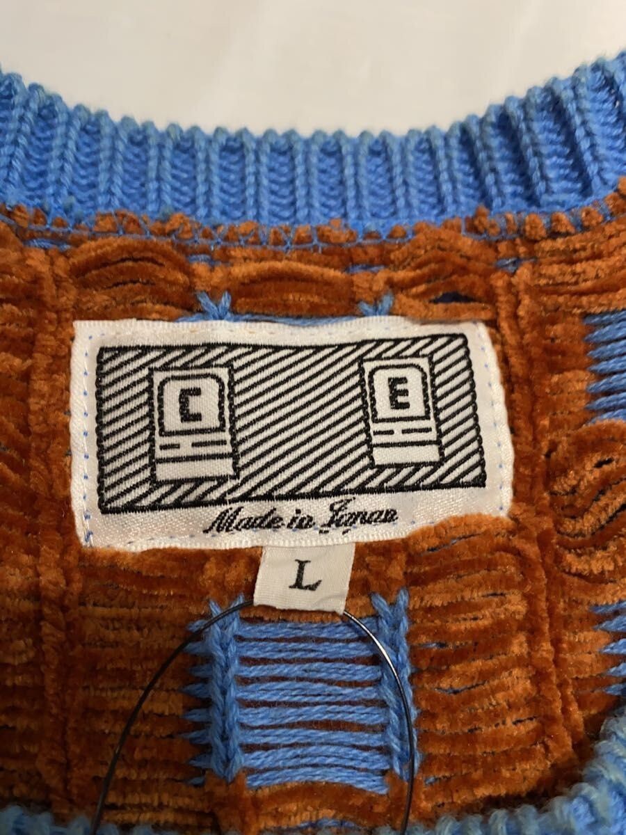 Cav Empt Blue Wool Knit Sweater (thick) Size US L / EU 52-54 / 3 - 3 Thumbnail