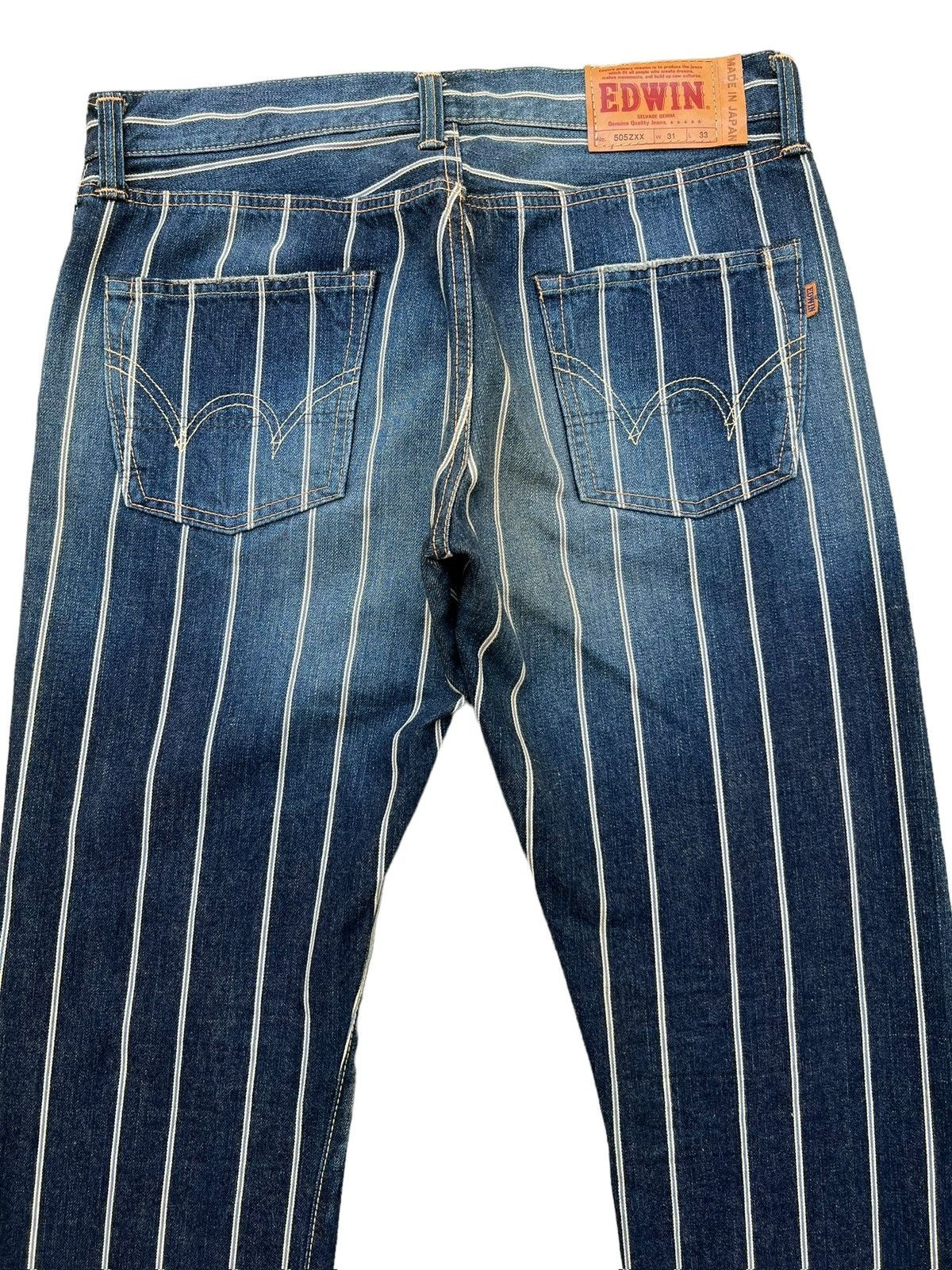 Edwin Rare🔥 Vintage Edwin 505ZXX Selvedge Denim Jeans 34x34 Size US 34 / EU 50 - 5 Thumbnail
