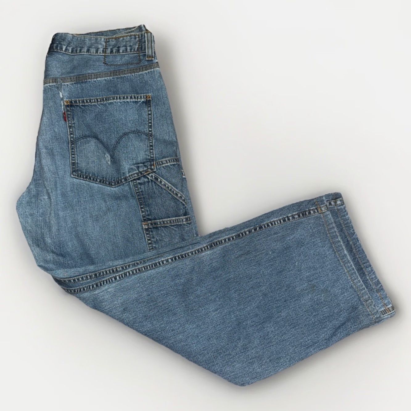 Levi's VINTAGE Levi’s Carpenter Jeans 36x30 Loose Fit Baggy Workwear Utility Y2K Jeans Mens Blue 90s Skate Streetwear Grunge Hip Hop Workwear Size US 36 / EU 52 - 2 Thumbnail