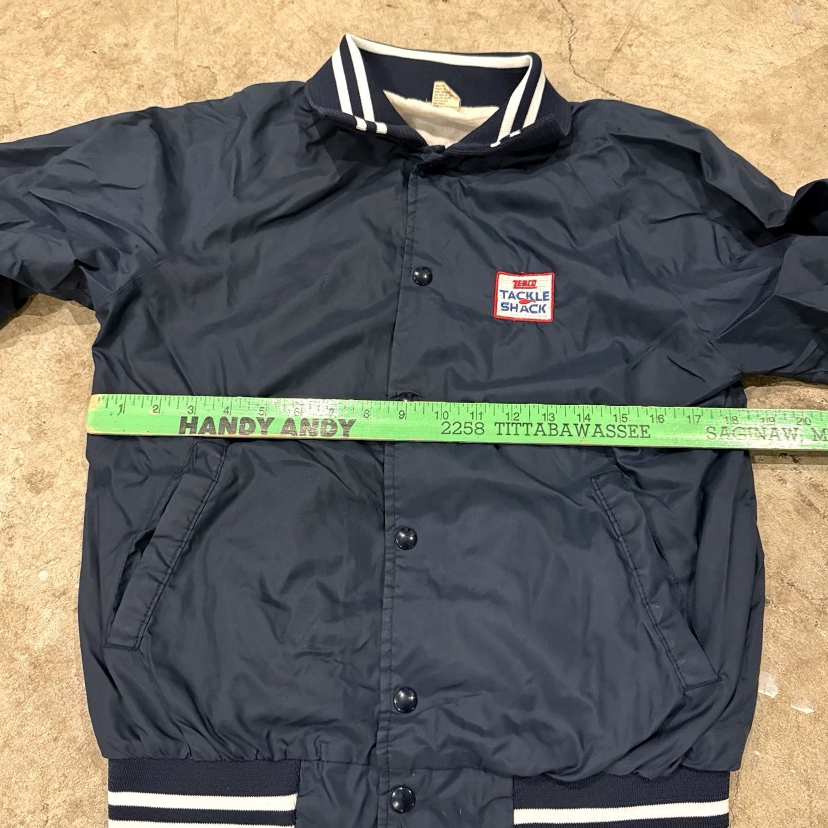 Logo 7 VINTAGE Zebco Fishing Jacket Zebco Logo 80s Windbreaker Button Up jacket S Blue Polyester Outdoor Mens Size US S / EU 44-46 / 1 - 7 Thumbnail