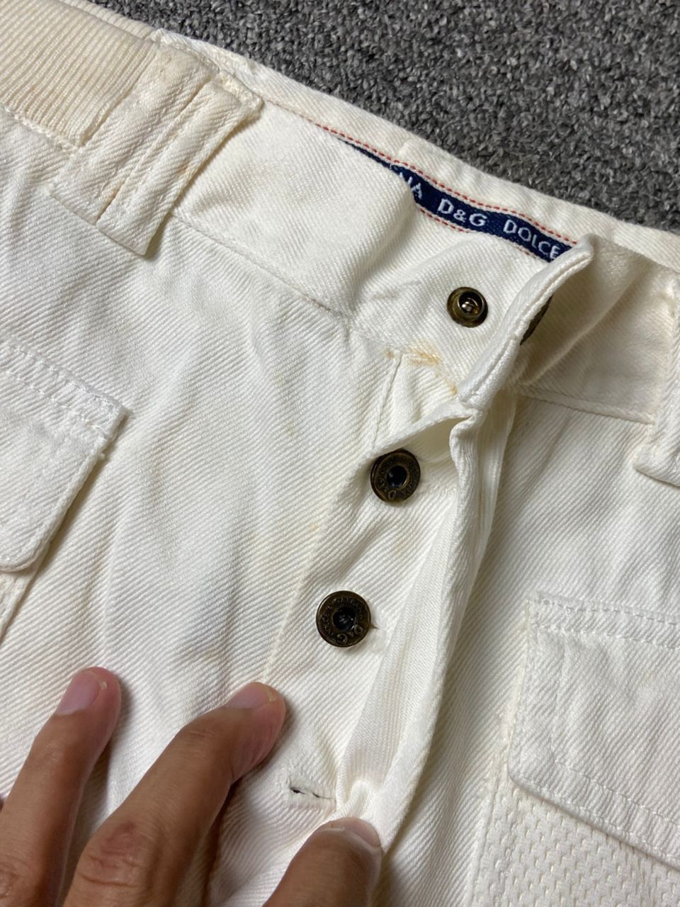 Dolce & Gabbana 🔥 DOLCE & GABBANA Combat Rebel Label Jeans 🔥 (135) Size US 34 / EU 50 - 12 Thumbnail