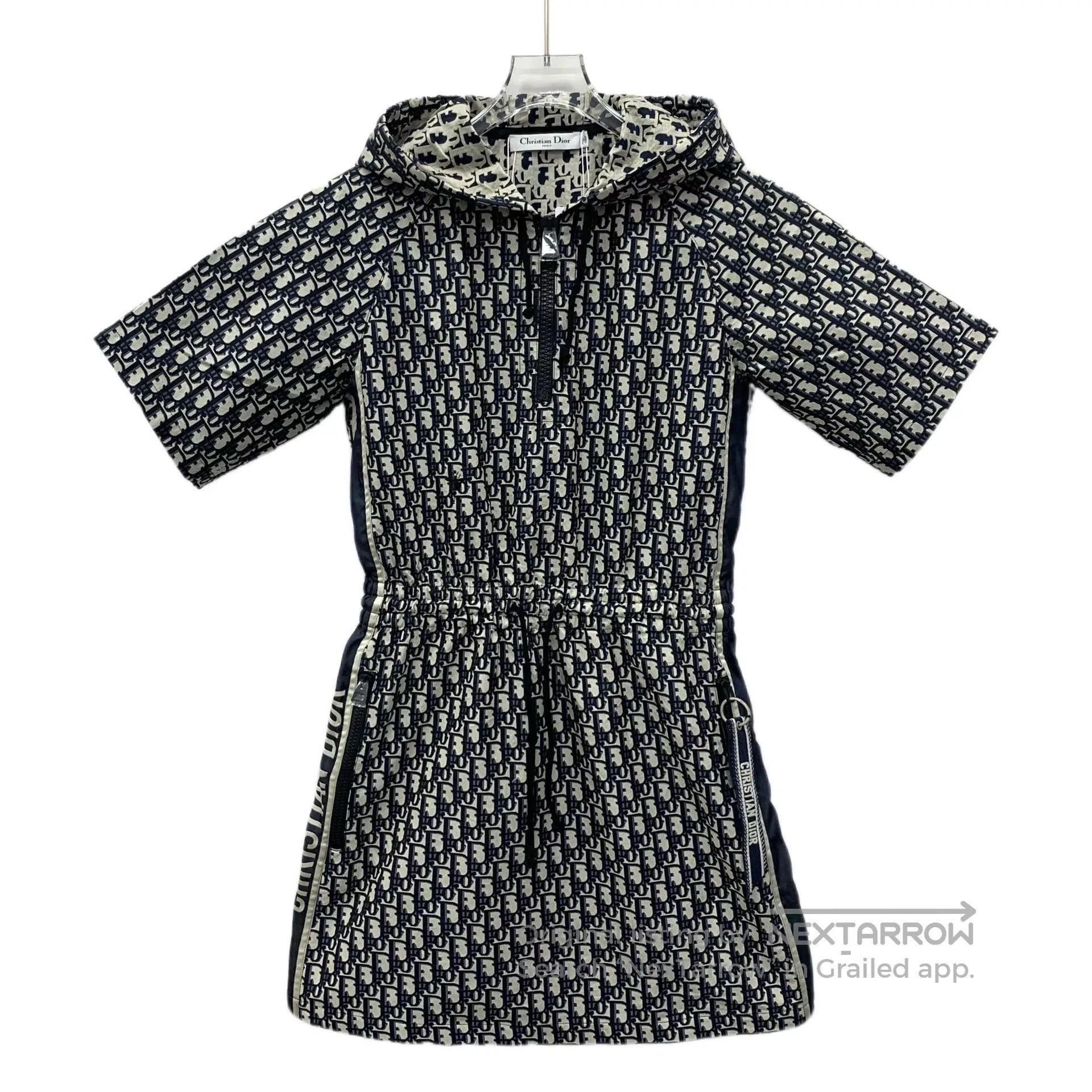 Dior dior color logo short sleeve hoodie dress. Size M / US 6-8 / IT 42-44 - 1 Thumbnail