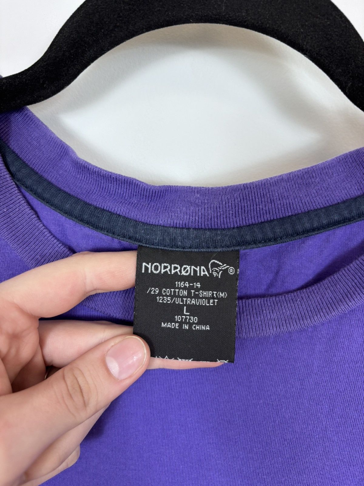 Norrona Norrona Men’s Ultraviolet Purple Cotton Outdoor T-Shirt Tee Size US L / EU 52-54 / 3 - 10 Thumbnail