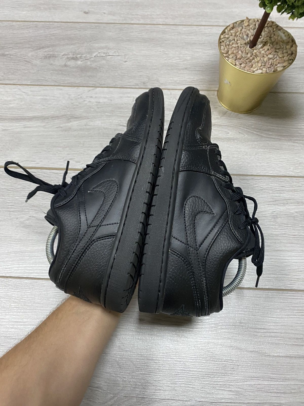 Jordan Brand Nike Jordan low triple black sneakers Size US 8.5 / EU 41-42 - 7 Thumbnail