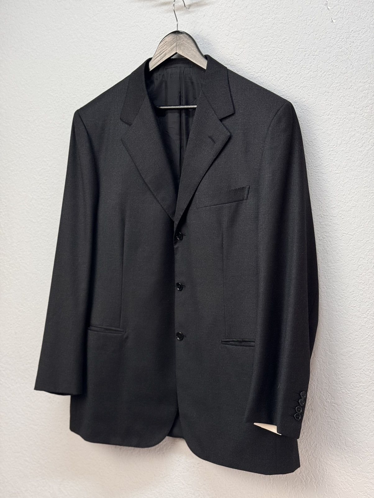 Brioni Brioni Momentano Wool Blazer Checked Jacket Dark Size 54 Size 44R - 2 Thumbnail
