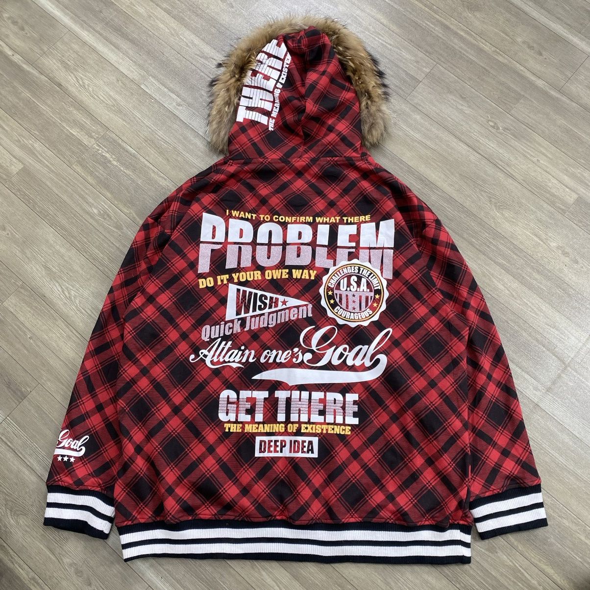 14th Addiction 2000s Excuse Plaid Poem Ifsix Punk Lgb Style Fur Hoodie Size US XXL / EU 58 / 5 - 18 Thumbnail