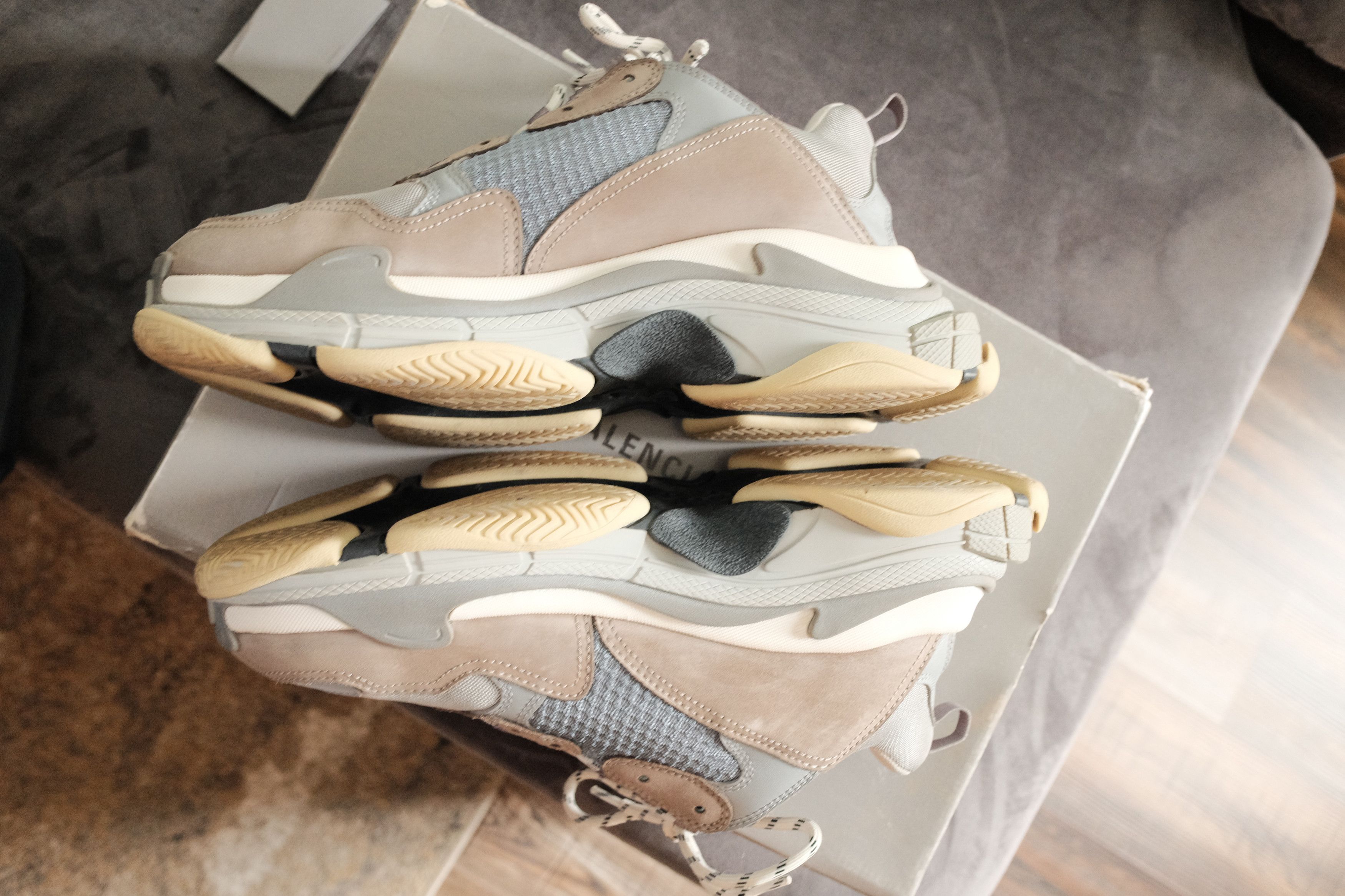 Balenciaga Balenciaga Triple S Grey/Brown Size US 11.5 / EU 44-45 - 4 Thumbnail
