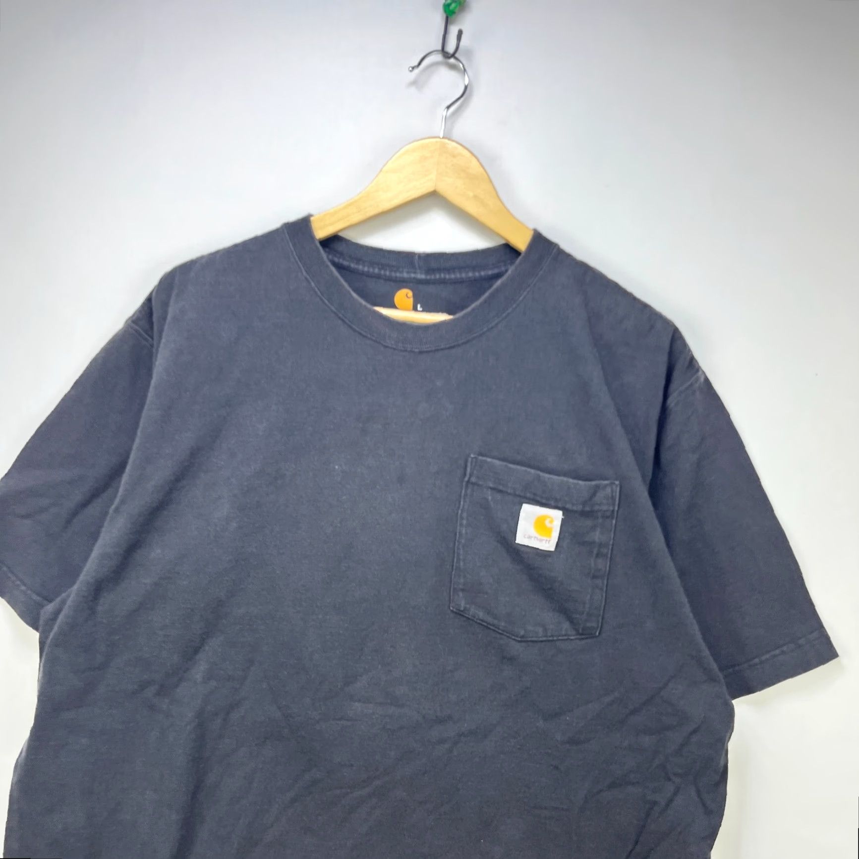 Carhartt VINTAGE Carhartt T-Shirt Black Pocket Large Mens Shirt Size US L / EU 52-54 / 3 - 2 Thumbnail
