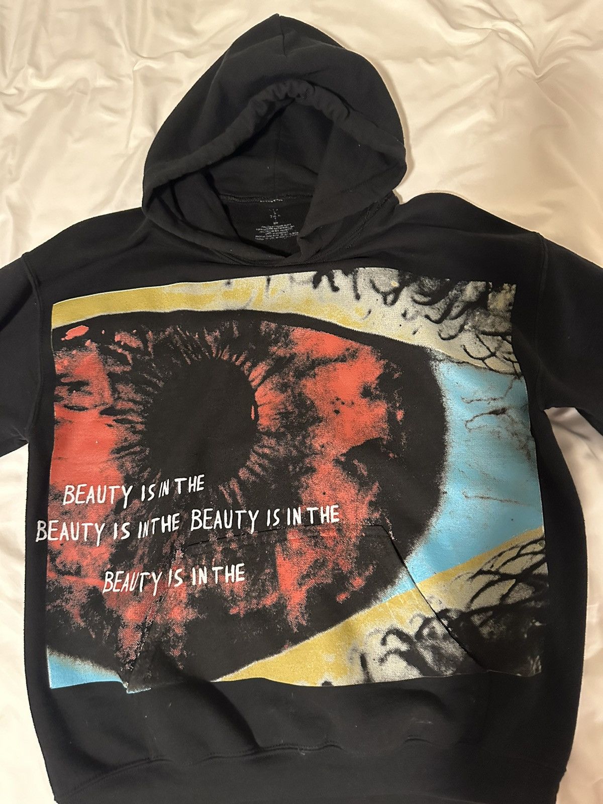 image of Travis Scott Astroworld Hoodie in Black, Men's (Size Small)