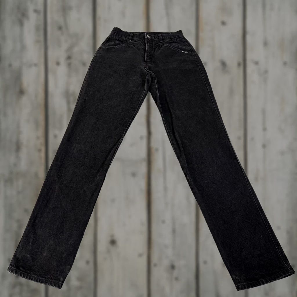 Vintage VINTAGE Rocky Mountain Jeans Womens Black Bare Back Slim Fit Denim Pants Western 90s Size 32" / US 10 / IT 46 - 1 Thumbnail