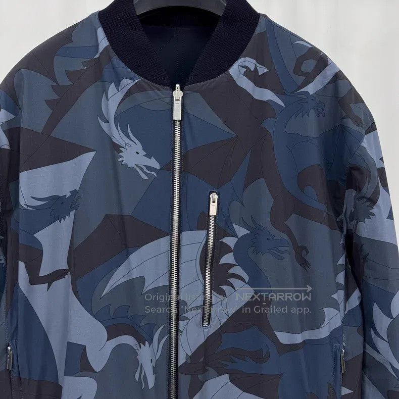 Hermes Hermes Flying dragon checkered double-faced cotton padded Size US M / EU 48-50 / 2 - 3 Thumbnail