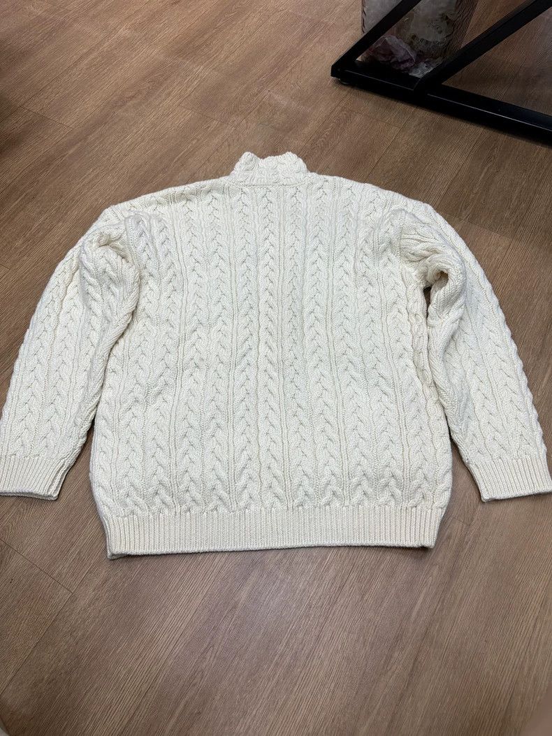 Loewe LOEWE White beige knit sweater Size S / US 4 / IT 40 - 3 Thumbnail