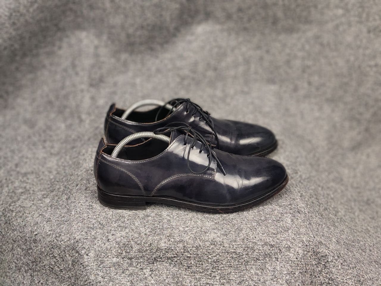MoMA Moma Design Patent leather Navy lace-up avant garde Shoes Size US 8 / EU 41 - 2 Thumbnail