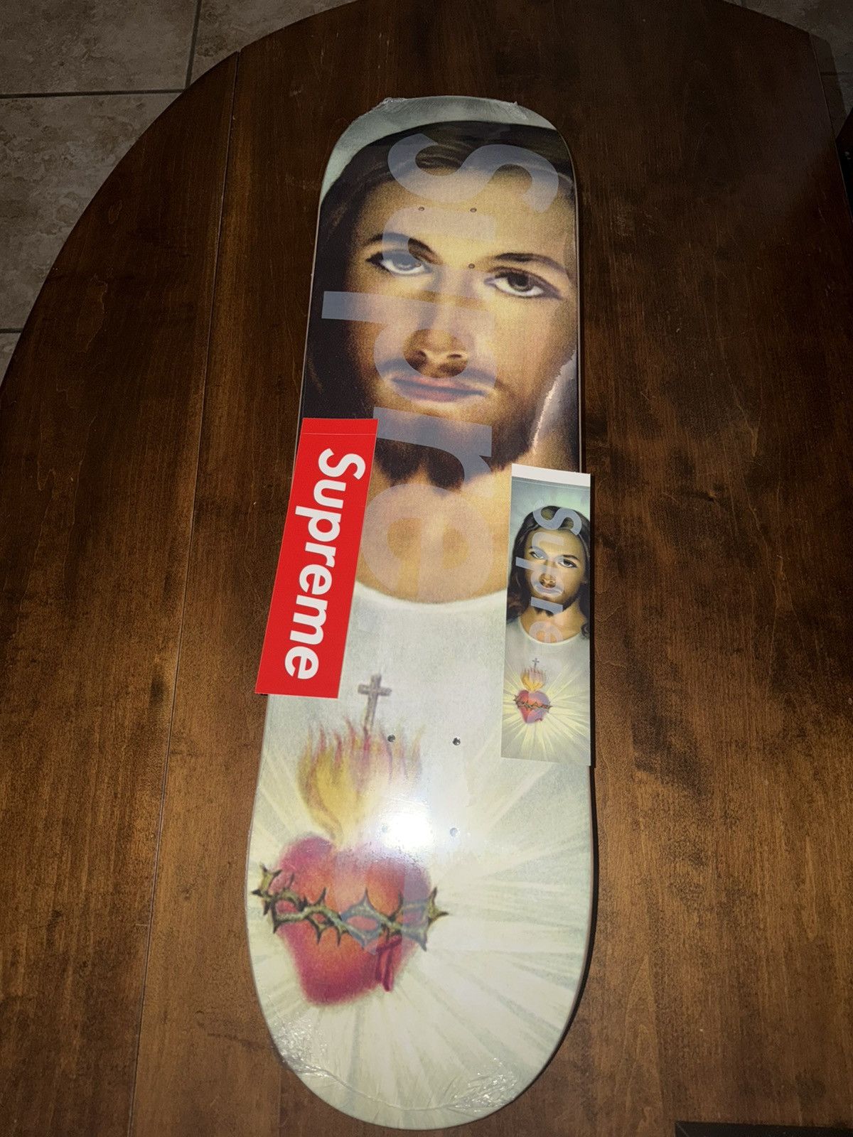 Supreme Prayer Card Skateboard | Grailed
