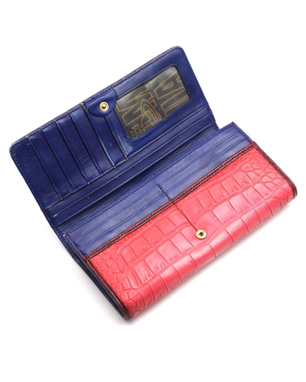 Vivienne Westwood 2000S VIVIENNE WESTWOOD ANGLOMANIA CROC-EMBOSSED WALLET Size ONE SIZE - 5 Thumbnail