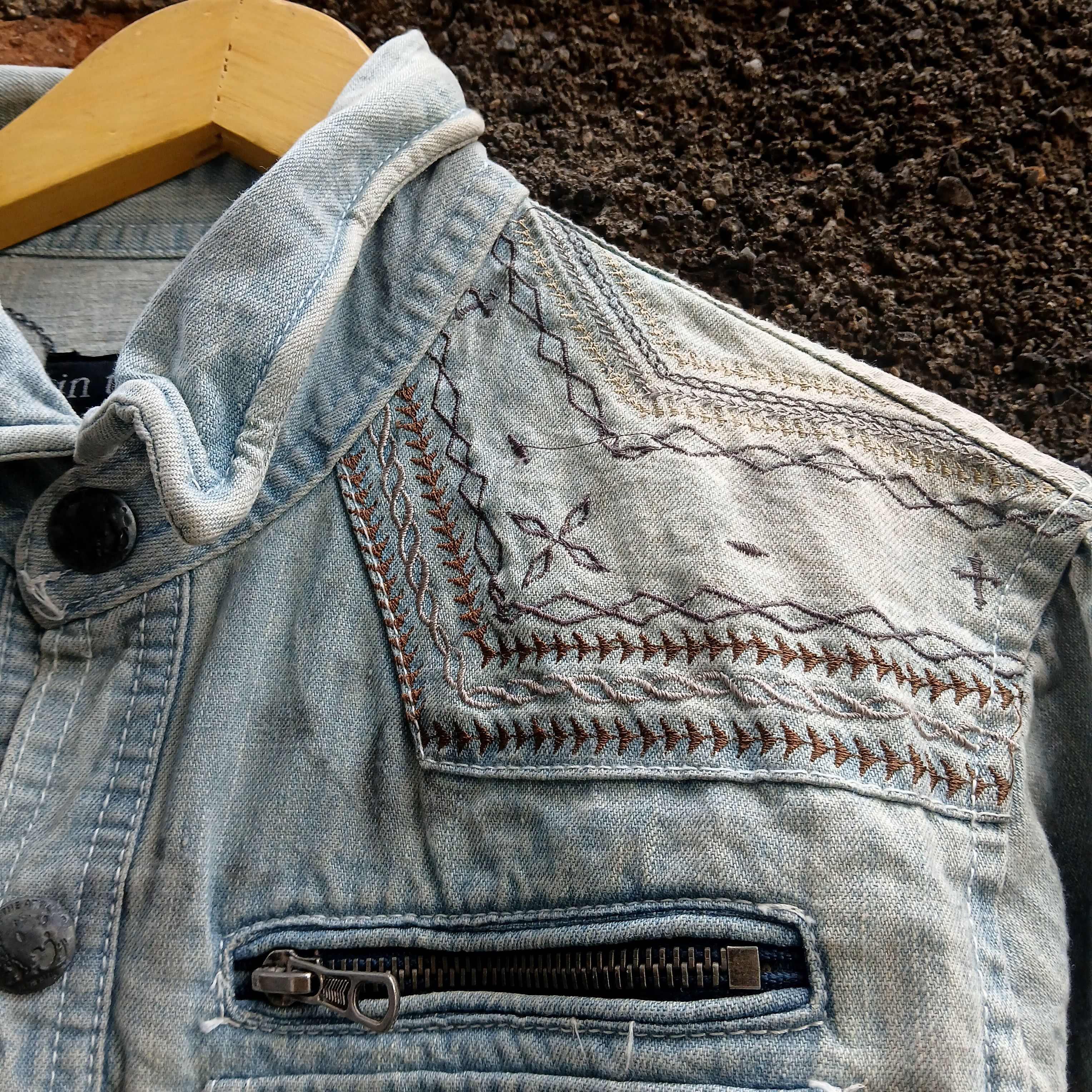 In The Attic In The Attic japanese brand vkei style denim jacket Size US M / EU 48-50 / 2 - 4 Thumbnail