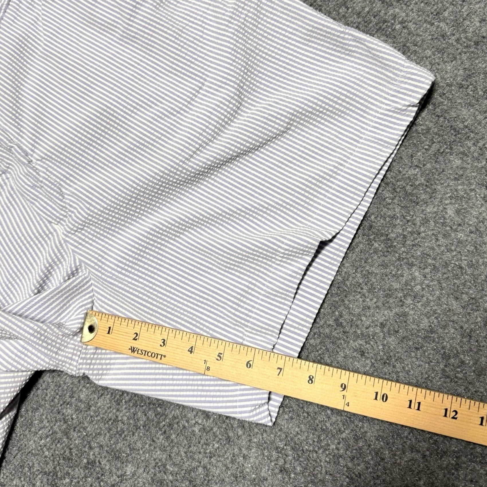 RLX Ralph Lauren VINTAGE RLX Ralph Lauren Shorts 40 Blue White Striped Seersucker Golf Stretch Preppy Size US 40 / EU 56 - 7 Thumbnail