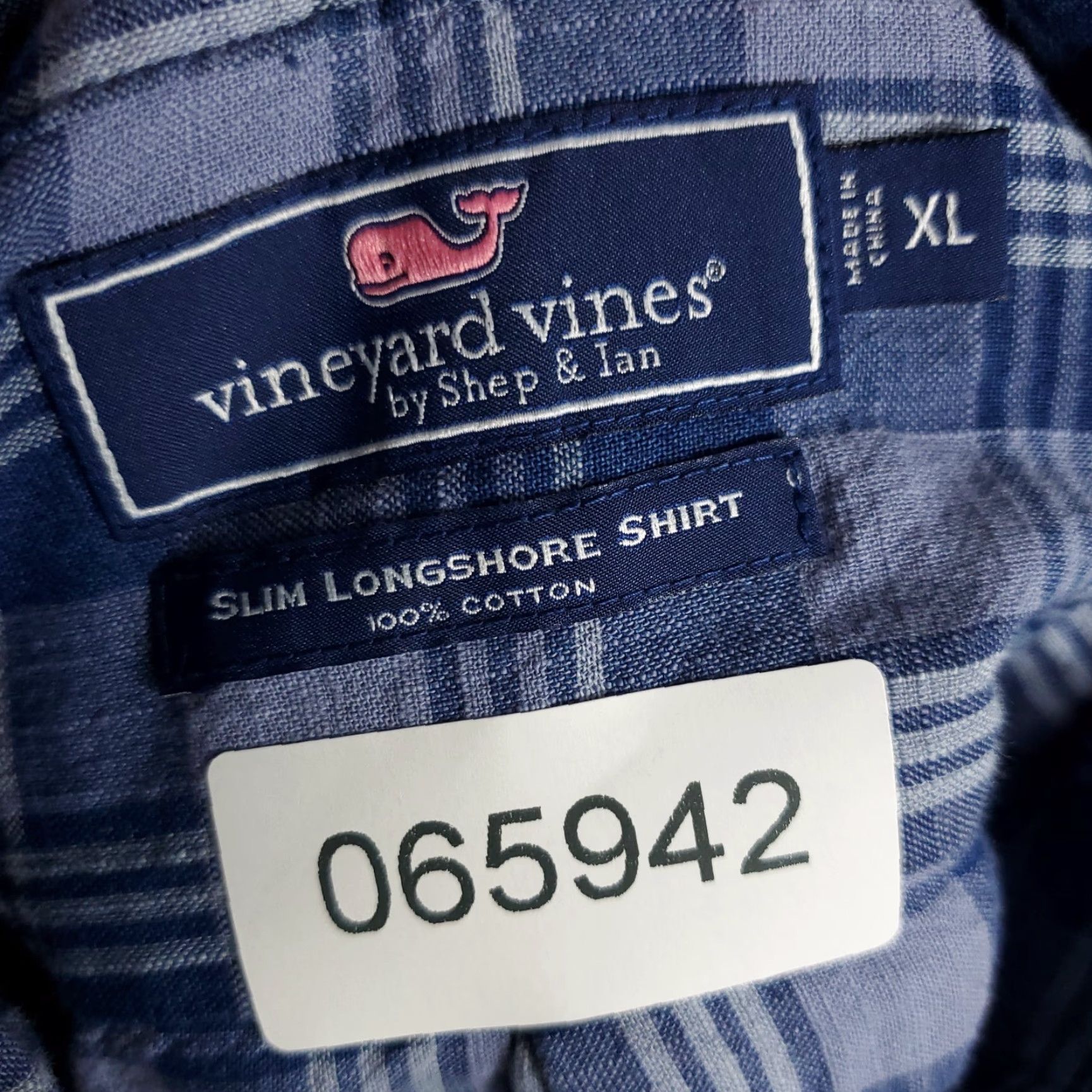 Vineyard Vines Vineyard Vines Shirt Mens XL Blue Plaid Slim Fit Button Up Long Sleeve Size US XL / EU 56 / 4 - 7 Thumbnail