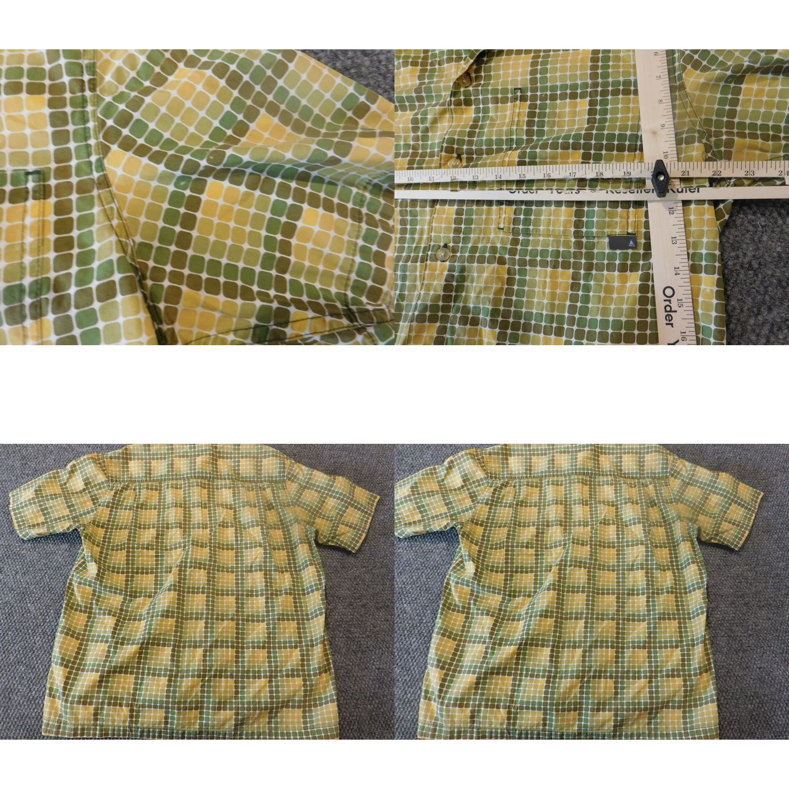 Levi's Levis Silvertab Shirt Mens Medium Green Plaid Button-Up Short Sleeve Regular Fit Vintage No? Size US M / EU 48-50 / 2 - 8 Thumbnail
