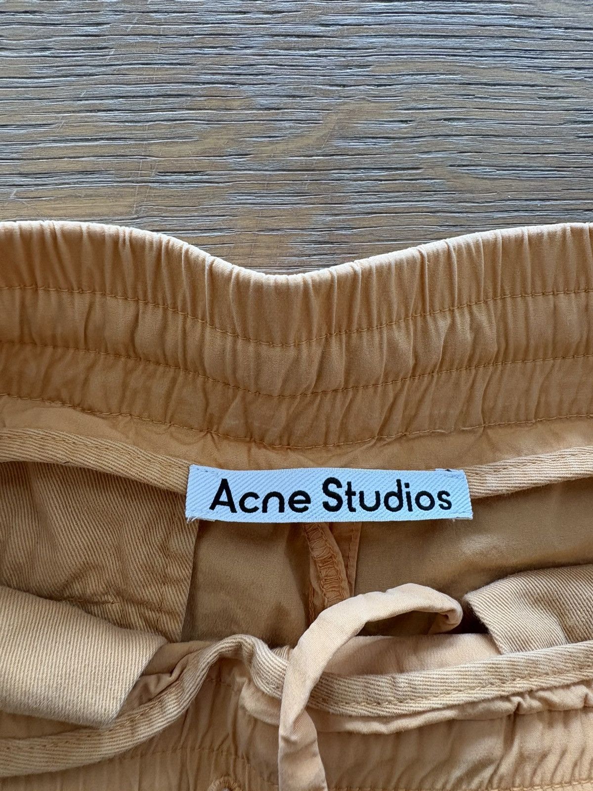 Acne Studios Pastel Orange Twill Embroidered Shorts Size US 32 / EU 48 - 4 Thumbnail