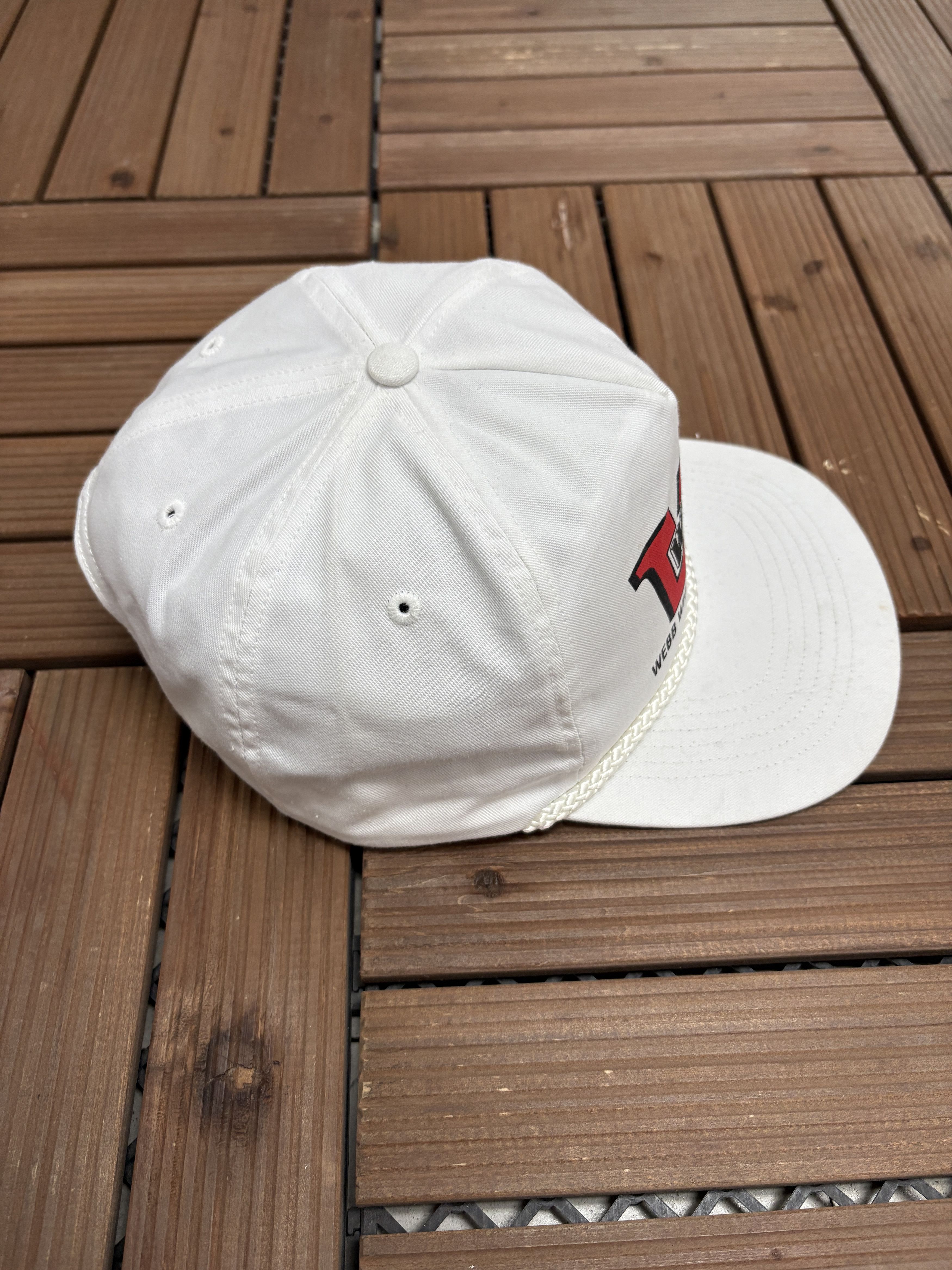 Vintage Webb Wheel Products Vintage Snap Back White Hat Cap Size ONE SIZE - 4 Thumbnail