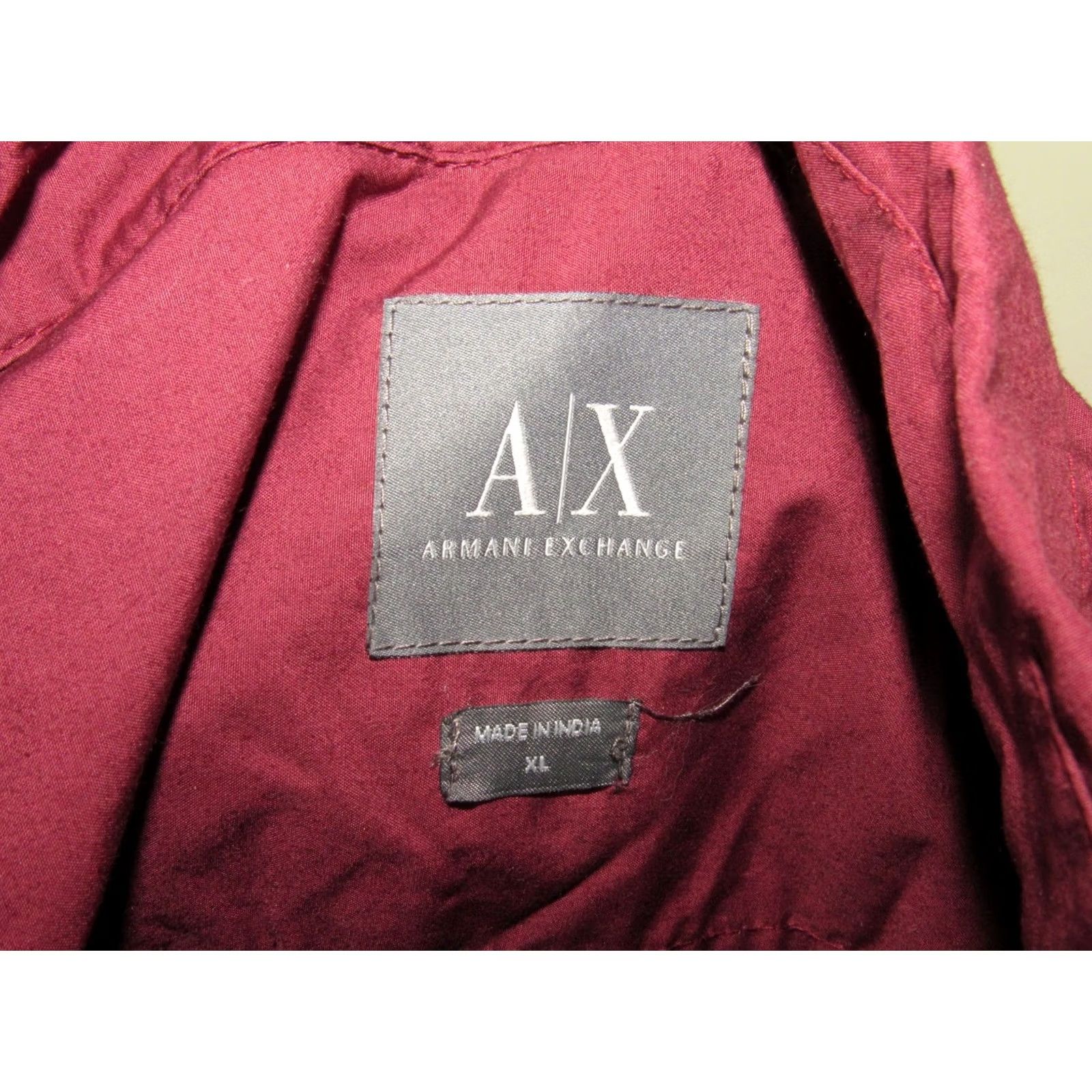 Armani Exchange Armani Exchange Men's Shirt Burgundy Red Button Down Shortsleeve XL Size US XL / EU 56 / 4 - 7 Thumbnail