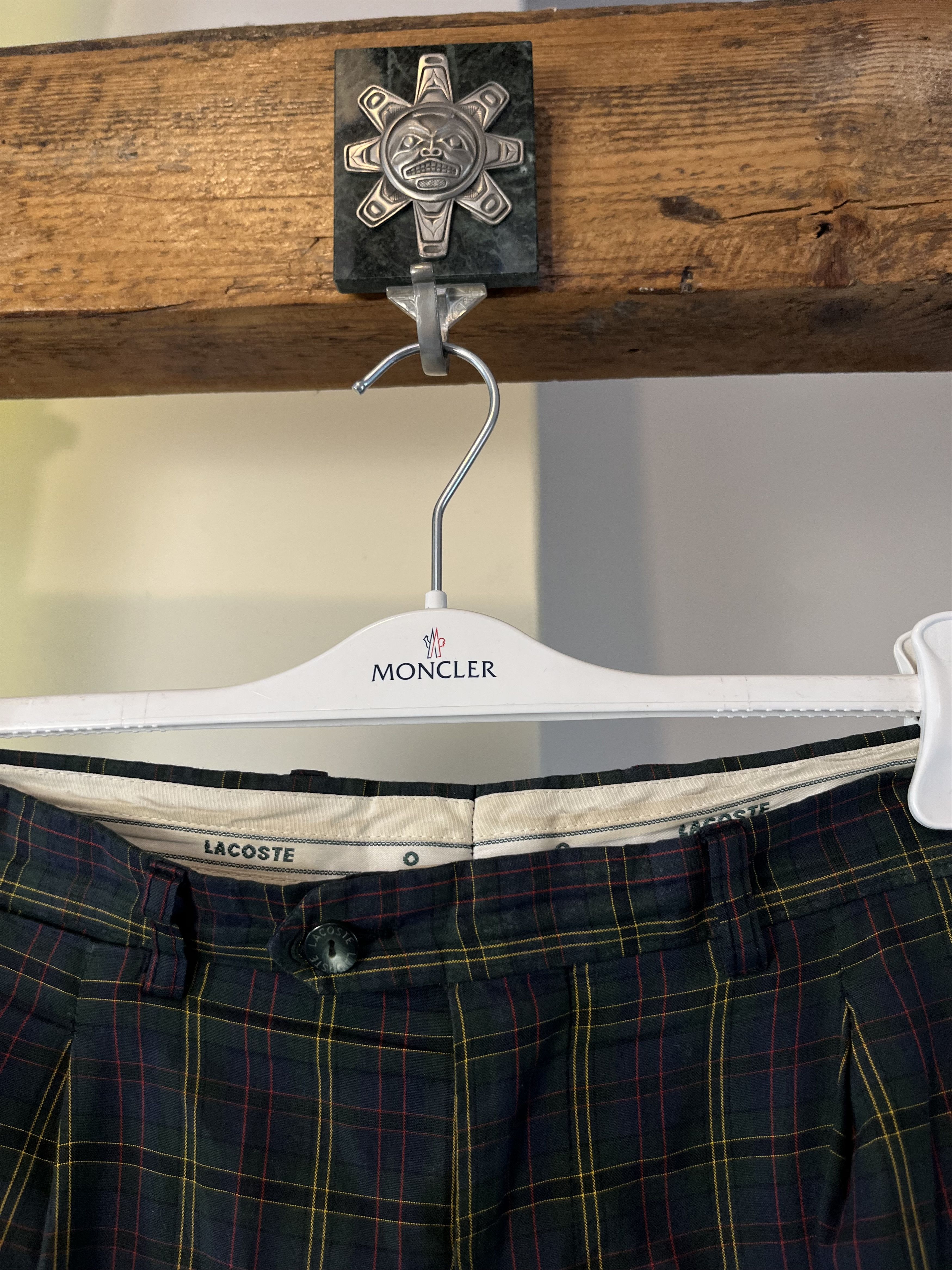 Lacoste Vintage 90s Lacoste Old Money Checked Pants Size US 36 / EU 52 - 4 Thumbnail