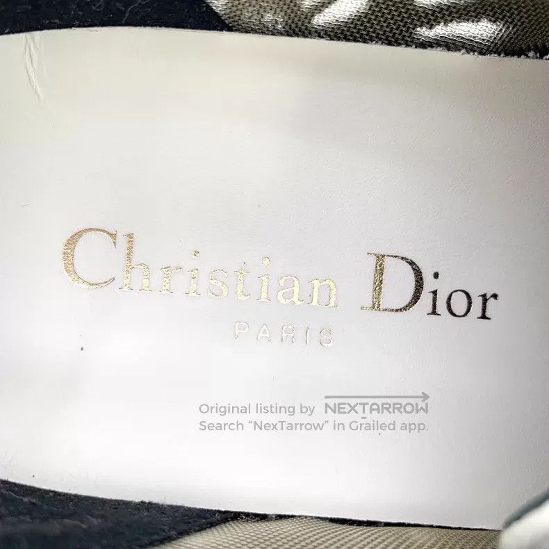 Dior Dior Black floral embroidery lace-up casual flat board sho Size US 5 / IT 35 - 7 Thumbnail