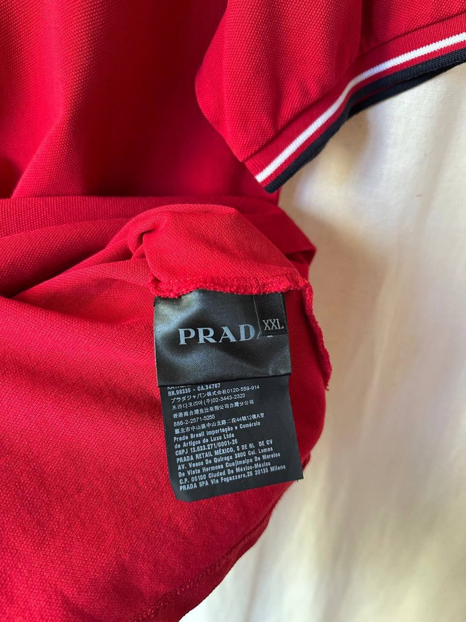 Prada Prada Red/Black Shirt / Polo Size US M / EU 48-50 / 2 - 5 Thumbnail