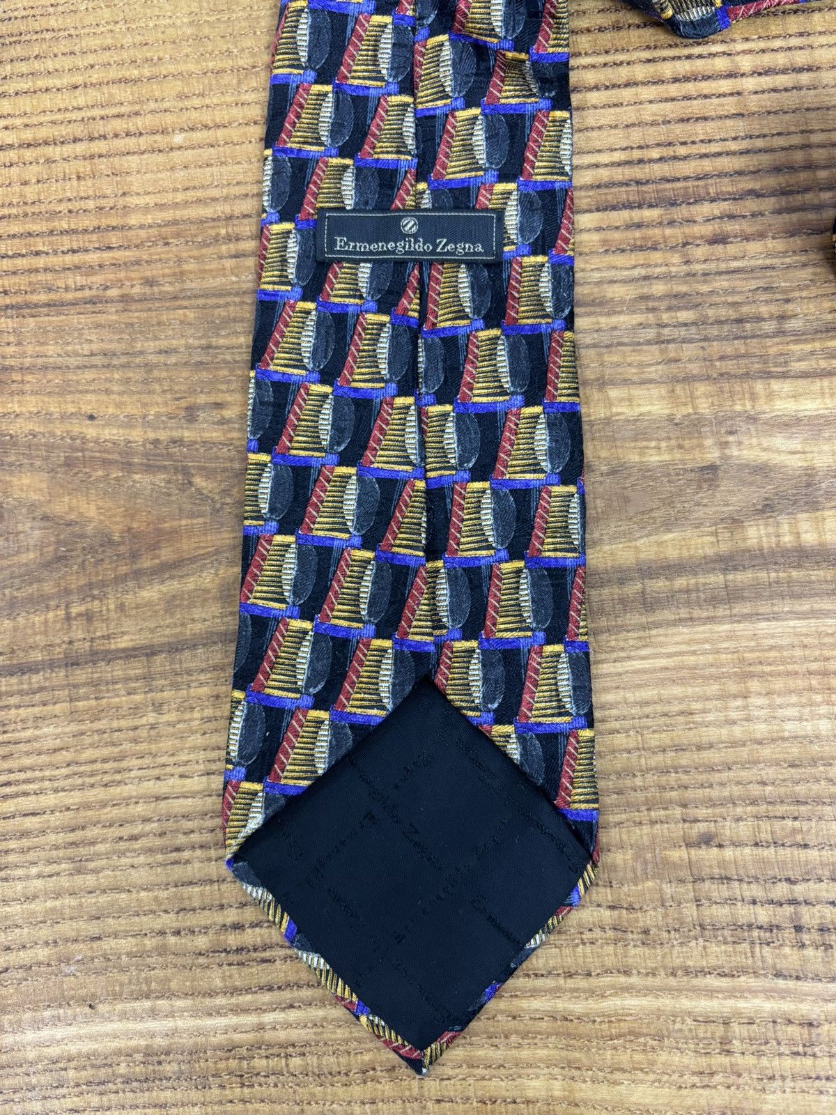 Ermenegildo Zegna Vintage Ermenegildo Zegna Exclusive Design Silk Tie Size ONE SIZE - 4 Thumbnail