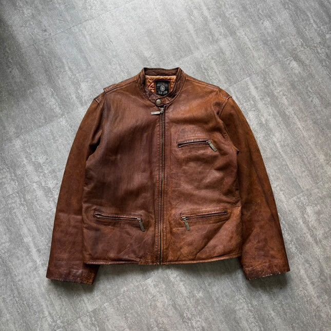 Pelle Pelle Vintage Pelle Pelle leather biker jacket Size US L / EU 52-54 / 3 - 8 Thumbnail