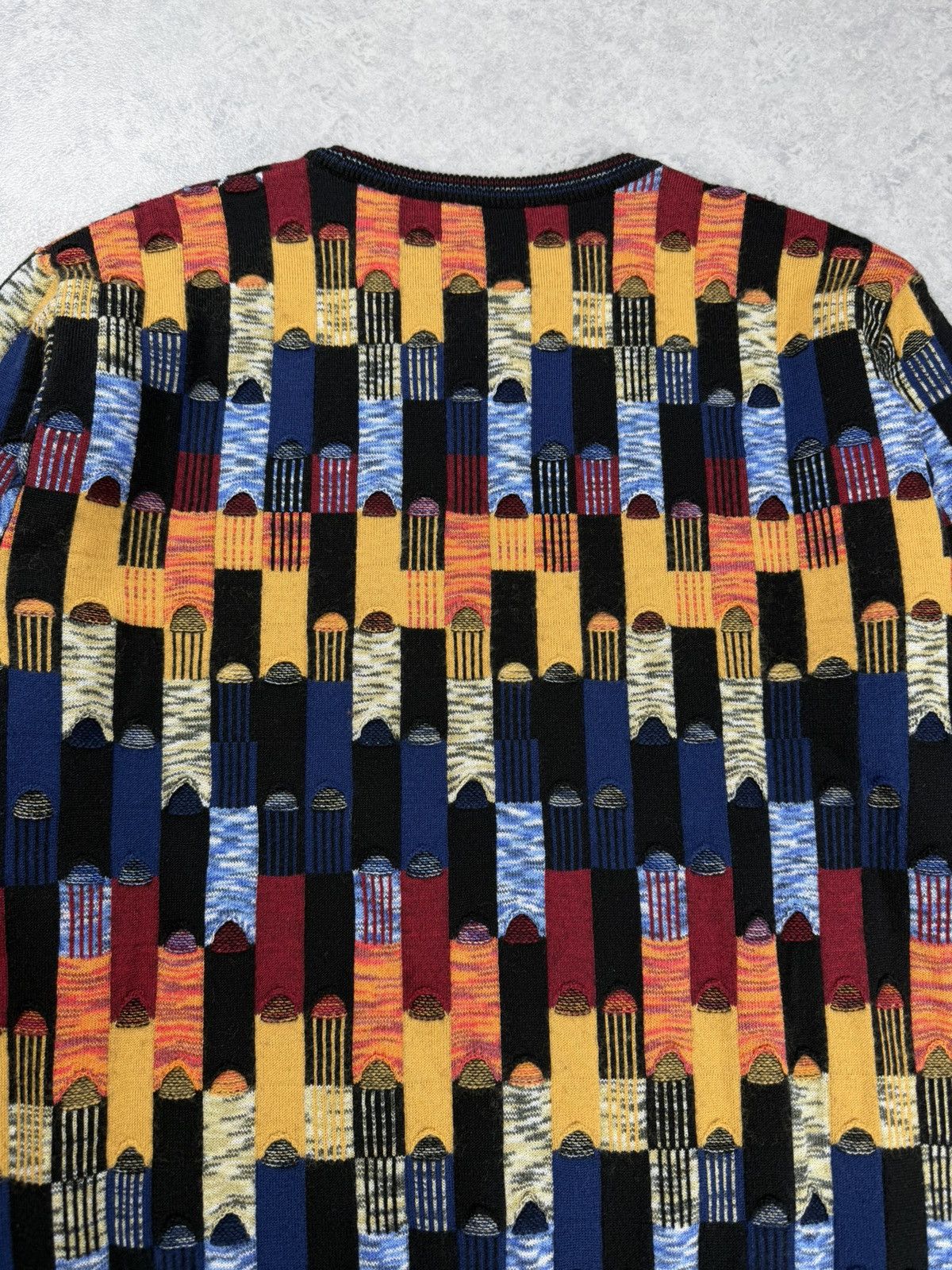 Other Montechiaro Wool Blend Knit Sweater Multicolor Size 52 Size US L / EU 52-54 / 3 - 10 Thumbnail