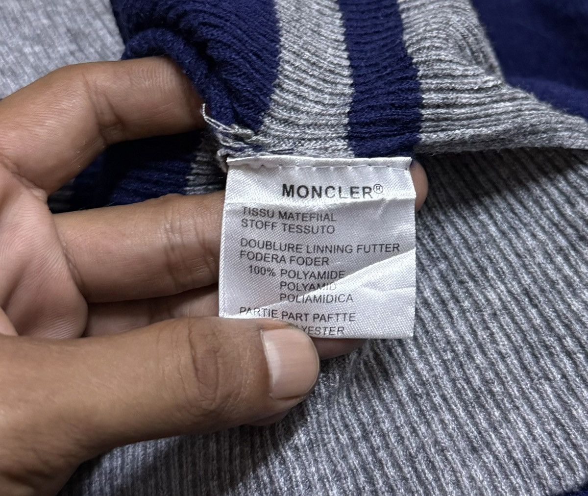 Moncler Moncler Blue Knit Turtleneck Sweater Size S / US 4 / IT 40 - 8 Thumbnail