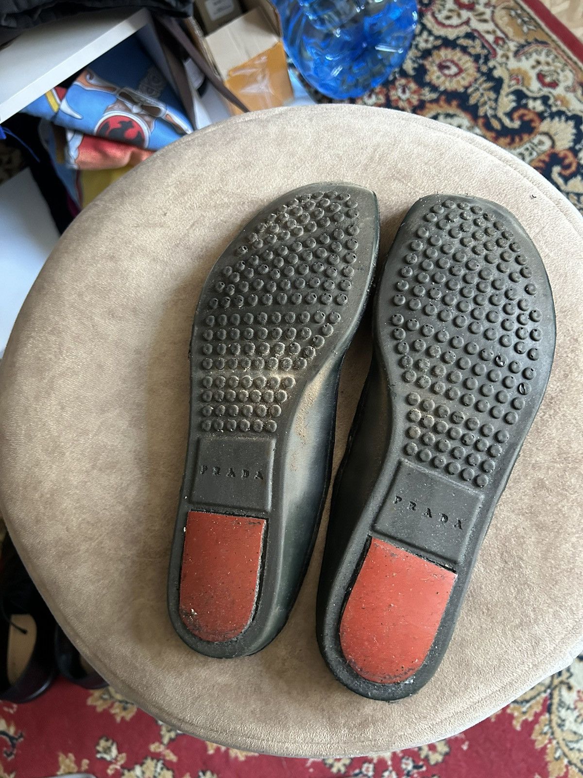 Prada Prada leather Archive Black LowTop Shoes Tech Minimal Style Size US 8.5 / IT 38.5 - 14 Thumbnail